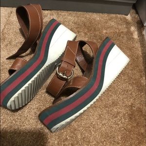 Gucci ankle strap sandals